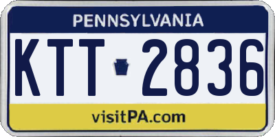 PA license plate KTT2836
