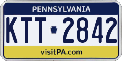 PA license plate KTT2842