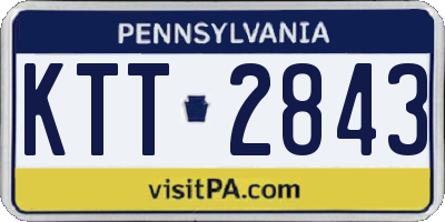 PA license plate KTT2843