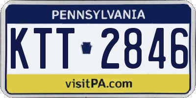 PA license plate KTT2846