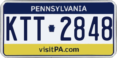 PA license plate KTT2848