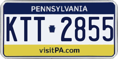 PA license plate KTT2855