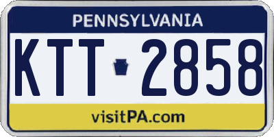 PA license plate KTT2858