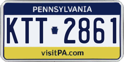 PA license plate KTT2861