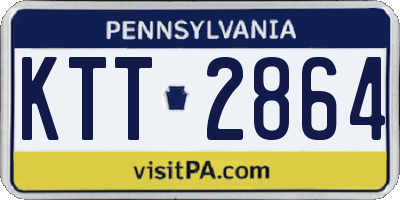PA license plate KTT2864
