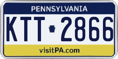 PA license plate KTT2866