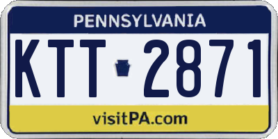 PA license plate KTT2871