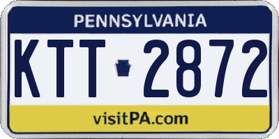 PA license plate KTT2872