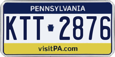 PA license plate KTT2876