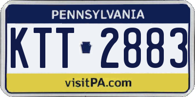 PA license plate KTT2883