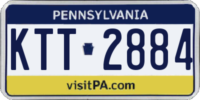 PA license plate KTT2884