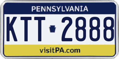 PA license plate KTT2888
