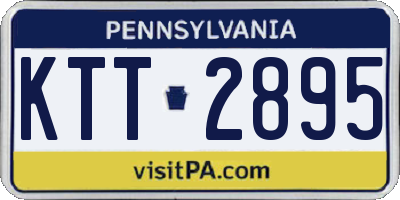 PA license plate KTT2895