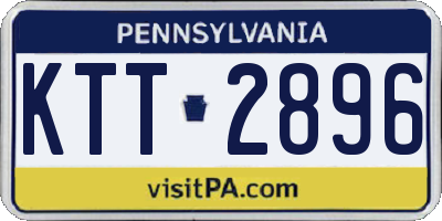 PA license plate KTT2896