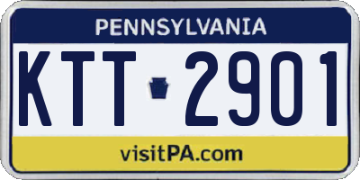 PA license plate KTT2901