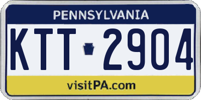 PA license plate KTT2904