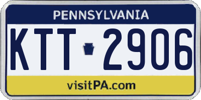 PA license plate KTT2906