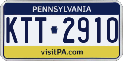 PA license plate KTT2910