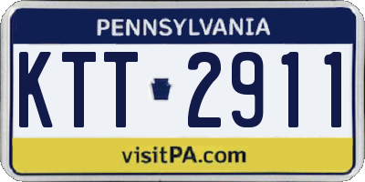 PA license plate KTT2911