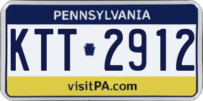 PA license plate KTT2912