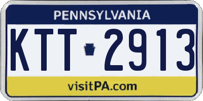 PA license plate KTT2913