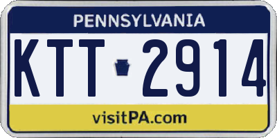 PA license plate KTT2914