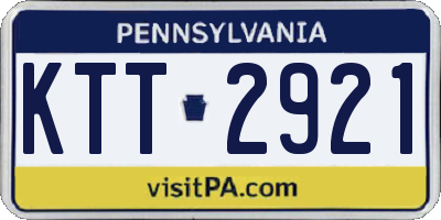 PA license plate KTT2921
