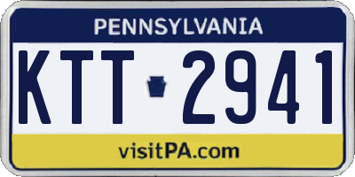 PA license plate KTT2941
