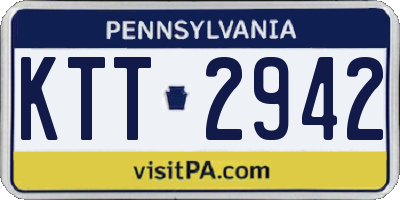 PA license plate KTT2942