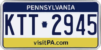 PA license plate KTT2945