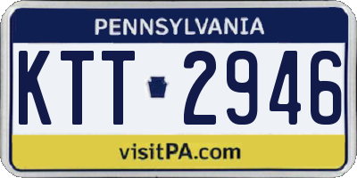 PA license plate KTT2946