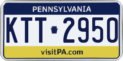 PA license plate KTT2950