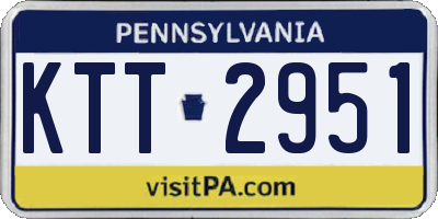 PA license plate KTT2951