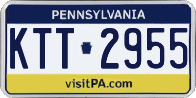 PA license plate KTT2955