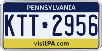 PA license plate KTT2956