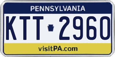 PA license plate KTT2960