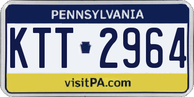 PA license plate KTT2964