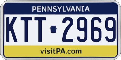 PA license plate KTT2969