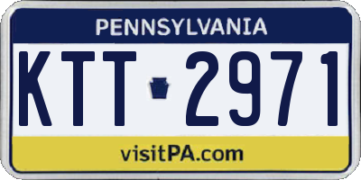 PA license plate KTT2971