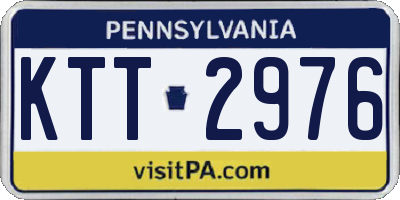 PA license plate KTT2976
