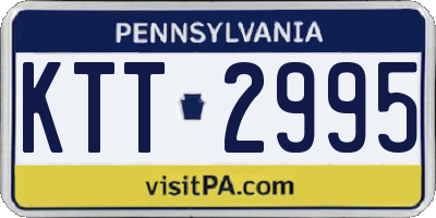 PA license plate KTT2995