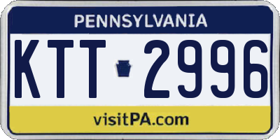 PA license plate KTT2996