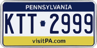 PA license plate KTT2999