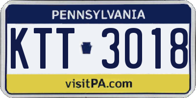 PA license plate KTT3018