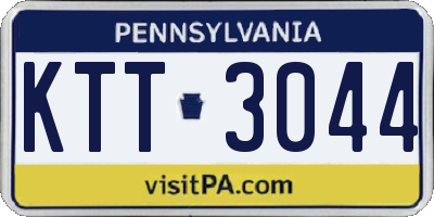 PA license plate KTT3044