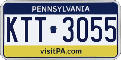 PA license plate KTT3055