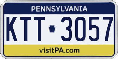 PA license plate KTT3057