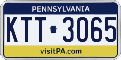 PA license plate KTT3065