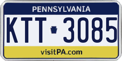 PA license plate KTT3085