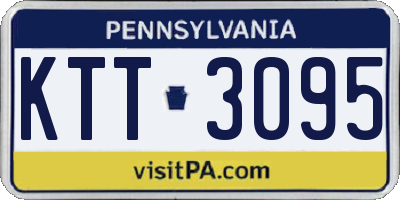 PA license plate KTT3095